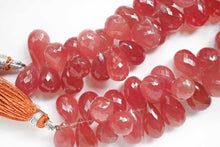 画像をギャラリービューアに読み込む, (4pc/1連)高品質 ペルー産 インカローズ ロードクロサイト ファセットドロップ