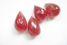 画像をギャラリービューアに読み込む, (4pc/1連)高品質 ペルー産 インカローズ ロードクロサイト ファセットドロップ