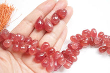 画像をギャラリービューアに読み込む, (4pc/1連)高品質 ペルー産 インカローズ ロードクロサイト ファセットドロップ