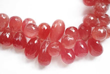 画像をギャラリービューアに読み込む, (4pc/1連)高品質 ペルー産 インカローズ ロードクロサイト ファセットドロップ