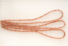 Load image into Gallery viewer, (半連/1連)高品質 アンデシン ピンクベージュ ファセットロンデル ボタン