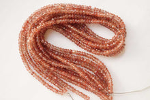 Load image into Gallery viewer, (半連/1連)高品質 アンデシン ピンクベージュ ファセットロンデル ボタン