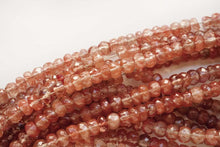 Load image into Gallery viewer, (半連/1連)高品質 アンデシン ピンクベージュ ファセットロンデル ボタン