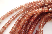 Load image into Gallery viewer, (半連/1連)高品質 アンデシン ピンクベージュ ファセットロンデル ボタン