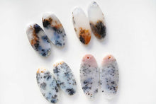 Load image into Gallery viewer, 9/13(No.39-50/ペア売り)上質 デンドライトアゲート ペアルース 穴あり カボション