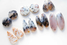 画像をギャラリービューアに読み込む, 9/13(#30-38/ペア売り)上質 デンドライトアゲート ペアルース 穴無し カボション