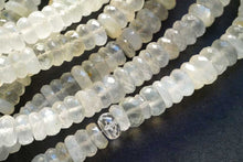 Load image into Gallery viewer, (M/L) Neon Blue Apatite Beads Faceted Rondelle