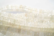 Load image into Gallery viewer, (M/L) Neon Blue Apatite Beads Faceted Rondelle