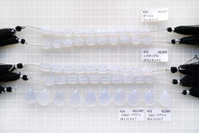 Load image into Gallery viewer, (Half row 11 grains / 1 row 28 cm 23 grains) White Moonstone Oval Faceted Micro Cut