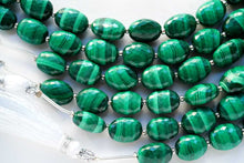Load image into Gallery viewer, 高品質 マラカイト マイクロカット ファセット オーバル