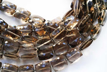 Load image into Gallery viewer, (1連17pc)高品質 スモーキークォーツ チクレット レクタングル マイクロカット