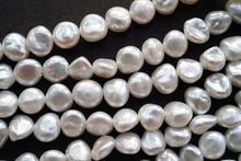 画像をギャラリービューアに読み込む, 淡水パール 白 41cm ケシ風 バロック