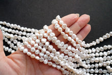 画像をギャラリービューアに読み込む, 淡水パール 白 41cm ケシ風 バロック