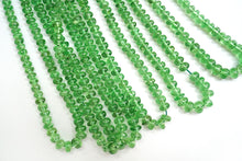 画像をギャラリービューアに読み込む, (半連/1連)宝石質 ツァボライト 40cm スムース ロンデル