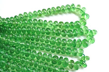 画像をギャラリービューアに読み込む, (半連/1連)宝石質 ツァボライト 40cm スムース ロンデル