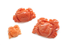 Load image into Gallery viewer, (1 row 43 cm) High quality Kochi natural color peach coral Yatara beads + round ball peach coral