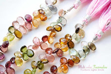 Load image into Gallery viewer, (半連/1連)宝石質 トルマリン 26cm ファセットペアシェイプ