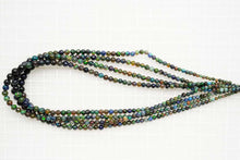 画像をギャラリービューアに読み込む, (半連/1連)宝石質 エチオピア産 オパール 37cm ブラック 丸玉