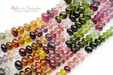 Load image into Gallery viewer, (半連/1連)宝石質 トルマリン 22cm スムースロンデル