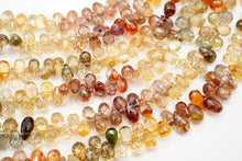画像をギャラリービューアに読み込む, (S/M,半連/1連)マルチカラー ジルコン 天然色 20cm ファセット ドロップ