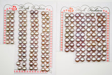 画像をギャラリービューアに読み込む, (2サイズ/2ペア)淡水パール 天然色 玉虫色 片穴あき ボタン