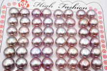 画像をギャラリービューアに読み込む, (2サイズ/2ペア)淡水パール 天然色 玉虫色 片穴あき ボタン