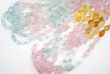 画像をギャラリービューアに読み込む, (M/L,半連/1連)マルチカラー ベリル 貫通穴 ファセット ドロップ