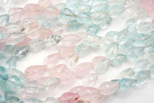 画像をギャラリービューアに読み込む, (M/L,半連/1連)マルチカラー ベリル 貫通穴 ファセット ドロップ