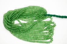 画像をギャラリービューアに読み込む, (半連/1連)宝石質 ツァボライト 40cm スムース ロンデル