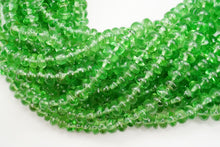 画像をギャラリービューアに読み込む, (半連/1連)宝石質 ツァボライト 40cm スムース ロンデル