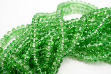 画像をギャラリービューアに読み込む, (半連/1連)宝石質 ツァボライト 40cm スムース ロンデル