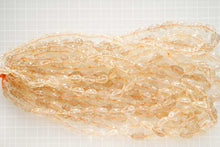 Load image into Gallery viewer, (半連/1連)宝石質 シトリン 40cm コンケーブ ドロップ ハニカムカット