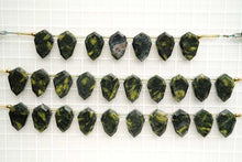Load image into Gallery viewer, (2/7/10pc)ゼブラジャスパー グリーン スライス シールド