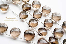 Load image into Gallery viewer, (半連/1連)高品質 スモーキークォーツ ファセット マロン マイクロカット