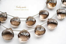 Load image into Gallery viewer, (半連/1連)高品質 スモーキークォーツ ファセット マロン マイクロカット
