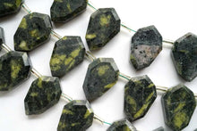 Load image into Gallery viewer, (2/7/10pc)ゼブラジャスパー グリーン スライス シールド