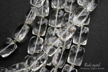 画像をギャラリービューアに読み込む, (1連)宝石質 ロッククリスタル マイクロカット レクタングル チクレット