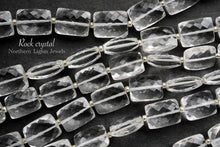 画像をギャラリービューアに読み込む, (1連)宝石質 ロッククリスタル マイクロカット レクタングル チクレット