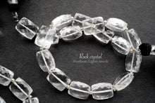 画像をギャラリービューアに読み込む, (1連)宝石質 ロッククリスタル マイクロカット レクタングル チクレット