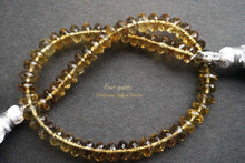 画像をギャラリービューアに読み込む, (1連)宝石質 ビアクォーツ マイクロカット ファセット ロンデル ボタンカット