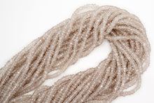 Load image into Gallery viewer, (S/M) 天然 ホワイト〜ライトグレージュ ジルコン 34cm ファセットボタン