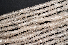 Load image into Gallery viewer, (S/M) 天然 ホワイト〜ライトグレージュ ジルコン 34cm ファセットボタン