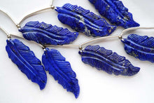 Load image into Gallery viewer, (2pcs/8pcs)ラピスラズリ フェザーカービング 羽