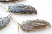 Load image into Gallery viewer, (2pcs/8pcs)MOP スモーキークォーツ フェザーカービング 羽