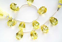 画像をギャラリービューアに読み込む, (2粒/1連)レモンクォーツ ロゼッタコンケーブ ペアシェイプ