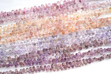 画像をギャラリービューアに読み込む, (半連/1連)宝石質 マダガスカル産 サファイア【ラベンダー】ファセット ドロップ