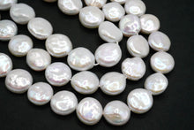 Load image into Gallery viewer, Freshwater Pearl Poppy Baroque Creo Hole White 38 cm