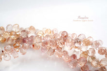 Load image into Gallery viewer, (半連/1連)宝石質 マダガスカル産 サファイア【ペールオレンジ】ファセット ドロップ