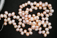 Load image into Gallery viewer, Freshwater Pearl Poppy Baroque Creo Hole White 38 cm