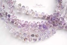 Load image into Gallery viewer, (半連/1連)宝石質 マダガスカル産 サファイア【ペールライラック】ファセット ドロップ